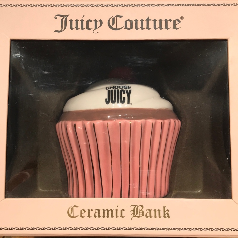 Juicy Couture Ceramic Cupcake Piggy Bank